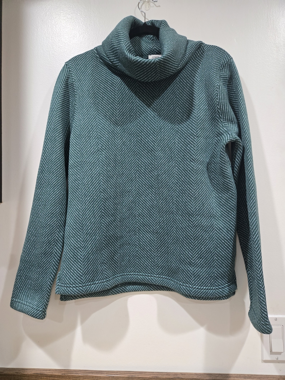 J. Crew Teal Cowl Neck Sweater